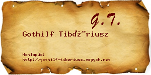Gothilf Tibériusz névjegykártya